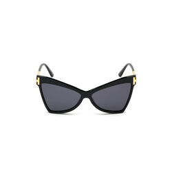 Tom Ford Plastic Ladies Sunglasses Black Smoke