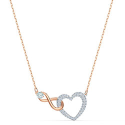 Swarovski Infinity Heart Necklace  38/1.5 x 2.5cm