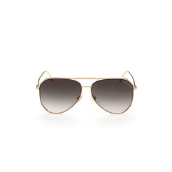 Tom Ford Unisex Sunglasses Shiny Gold Smoke FT0853@6030B