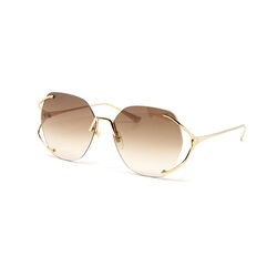 Gucci Gg0651S-003 59 Sunglasses Woman Metal Gold GG0651S-003