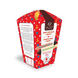 Galerie Au Chocolat Gift Box of Pure Dark Chocolate Hearts 100g